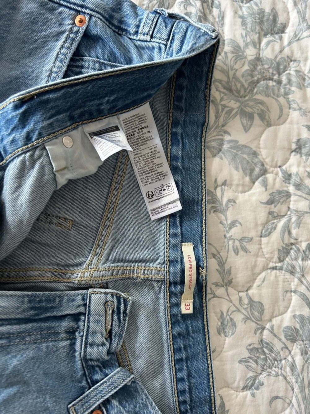 Women's Low Pro Levis's Jeans sz 33 Color Rough Diamond Worn 1 Time